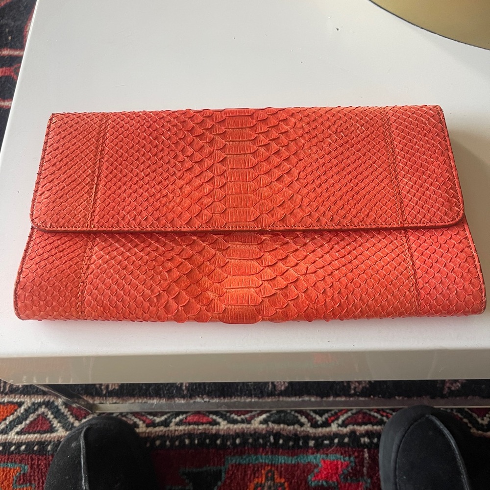 Elegant Orange Clutch